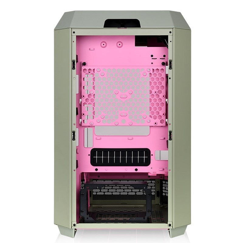 Thermaltake The Tower 300 M-ATX Micro Tower Gaming PC Case - Matcha Plum (2 PWM Fans Included)