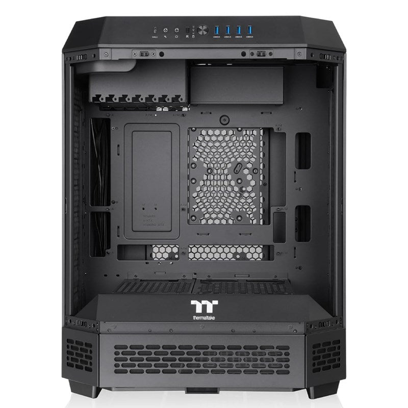 Thermaltake The Tower 600 ATX Mid Tower Gaming PC Case - Black (2 PWM Fans Included)