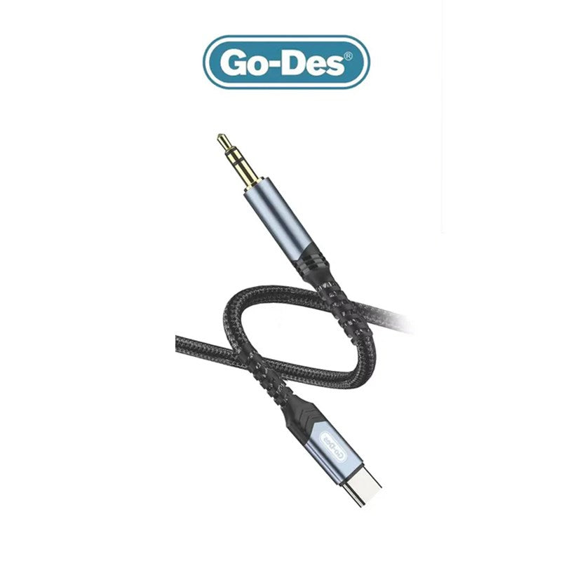 Go-Des USB-C AUX Cable Type-C Male to 3.5mm - 3 M
