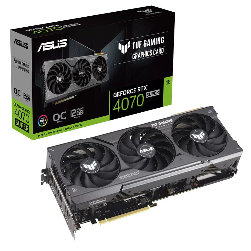 Asus TUF Gaming GeForce RTX 4070 SUPER 12GB GDDR6X OC Edition Gaming Graphics Card