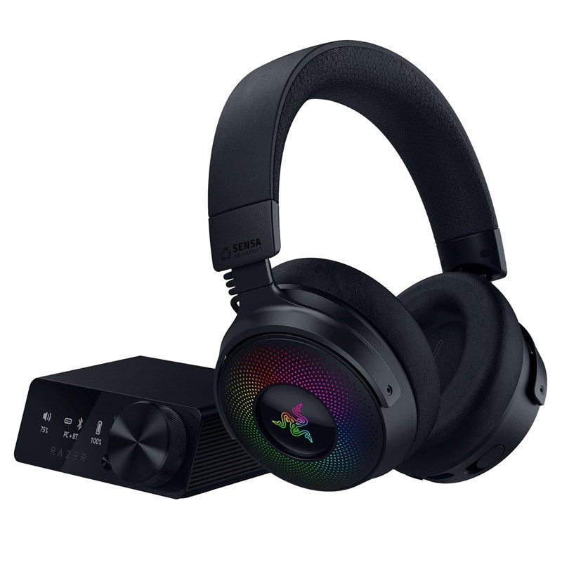 Razer Kraken V4 Pro Wireless Gaming Headset with OLED Control Hub for PC, PS5, Switch, Mobile