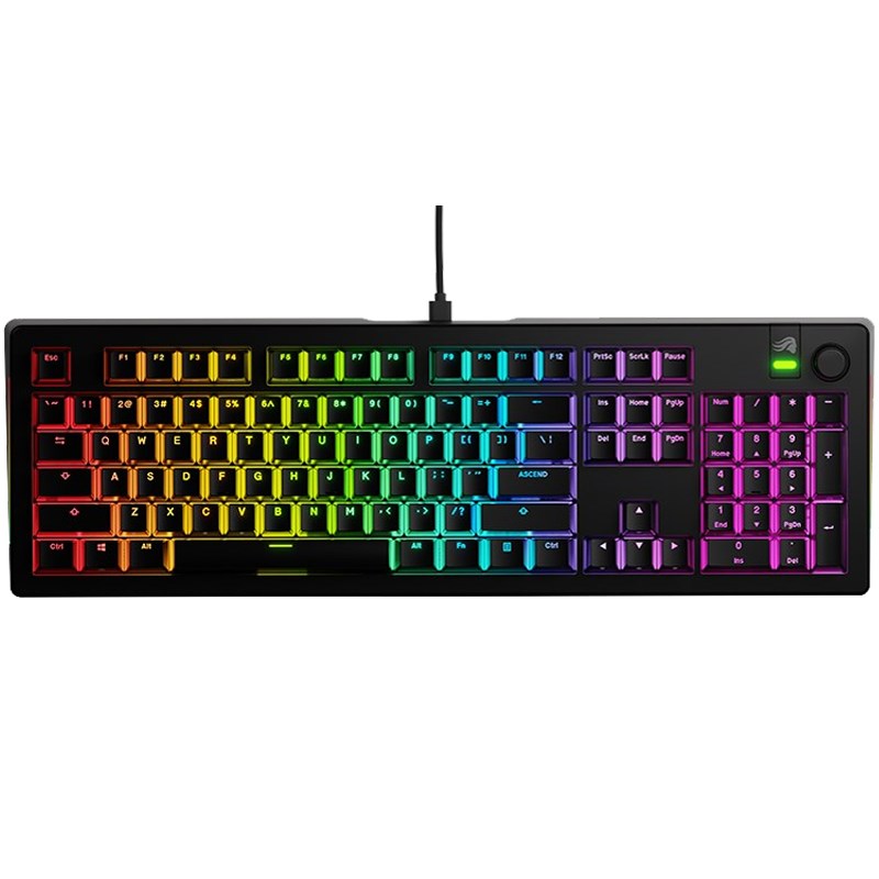 Glorious GMMK 3 100% Prebuilt Wired Mechanical Gaming Keyboard - Black (US Layout)