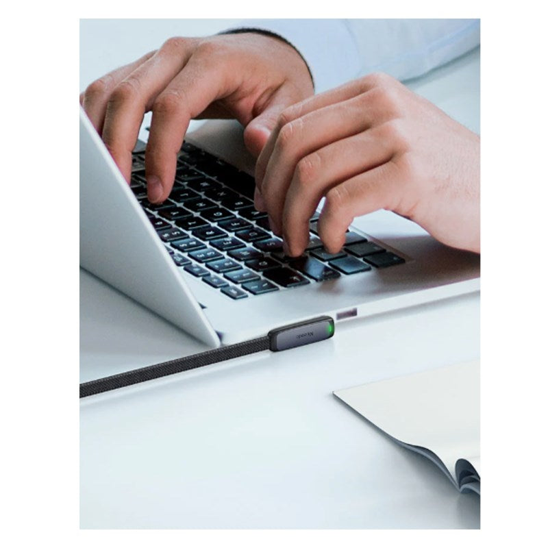 Mcdodo 90 Degree 65 W Type-C to Type-C Data Cable with LED indicator light - 1.8 M