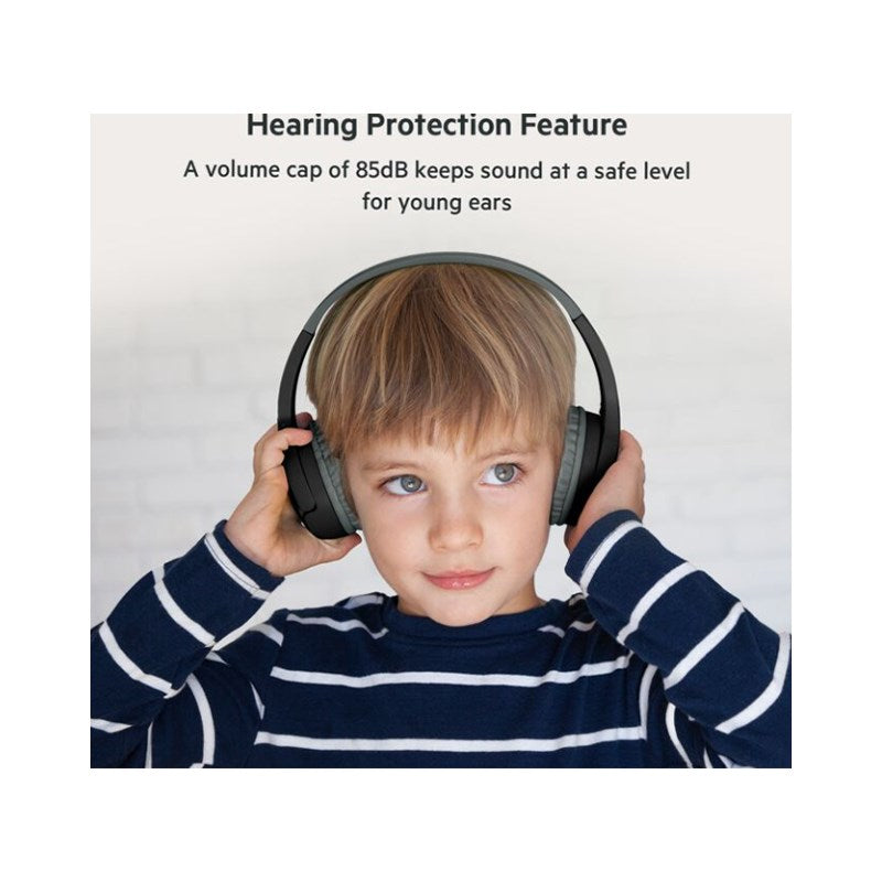 Belkin AUD002BTBK Soundform Mini Wireless On Ear Kids Headphones - Black