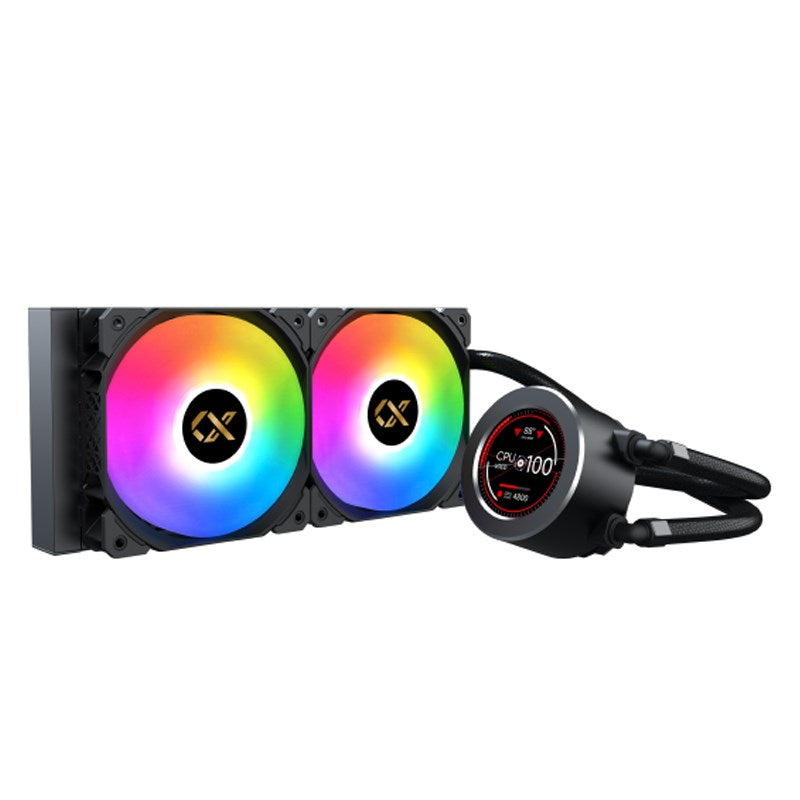 Xigmatek Frozr-O II 240 RGB LCD Display CPU AIO Cooler - Black