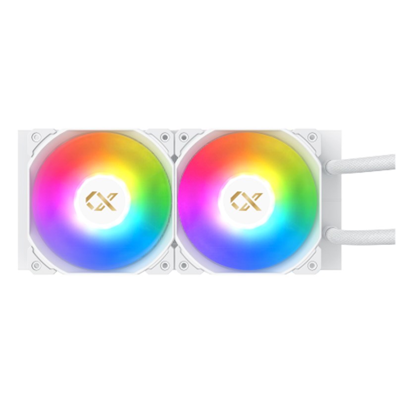 Xigmatek Frozr-O II Arctic 240 RGB AIO Liquid CPU Cooler with 2.4” LCD Display - White