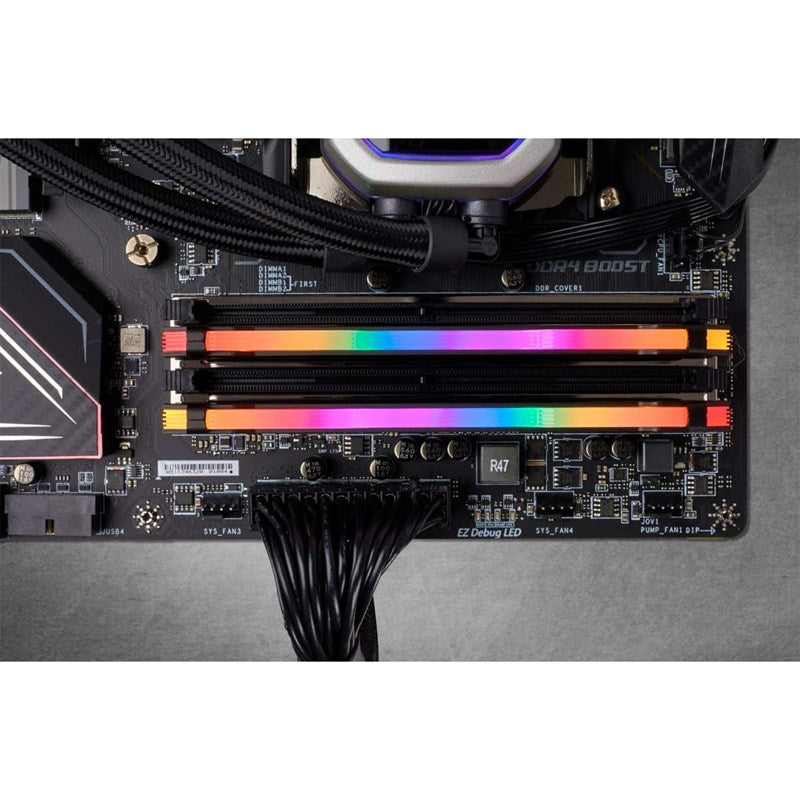 Corsair VENGEANCE RGB PRO 64GB (2 x 32GB) DDR4 DRAM 3200MHz C16 RAM Memory Kit - Black