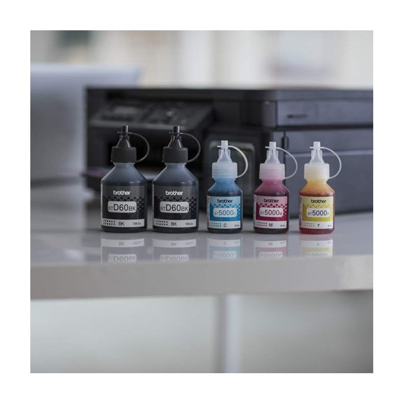 Brother Genuine BTD60BK Ultra High Yield Black Ink Bottle For Ink Tank Printers - 108 ml - Black