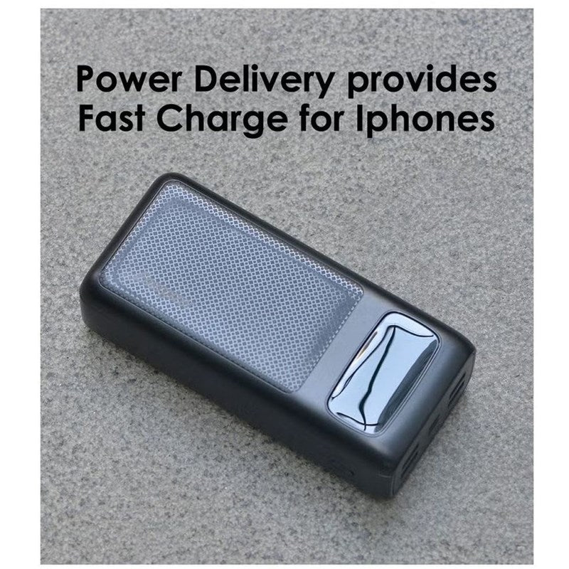 Energizer Ultimate 30000 mAh Power Bank, 22.5W, Triple Output, with Power Delivery USB-C Output and Fast Charge, Dual InputW LED Indicator, LCD Indicator, Black