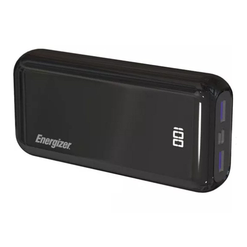 Energizer Ultimate 20000 mAh Power Bank, 22.5W, Triple Output, with Power Delivery USB-C Output and Fast Charge, Dual Input, LCD Indicator, Black