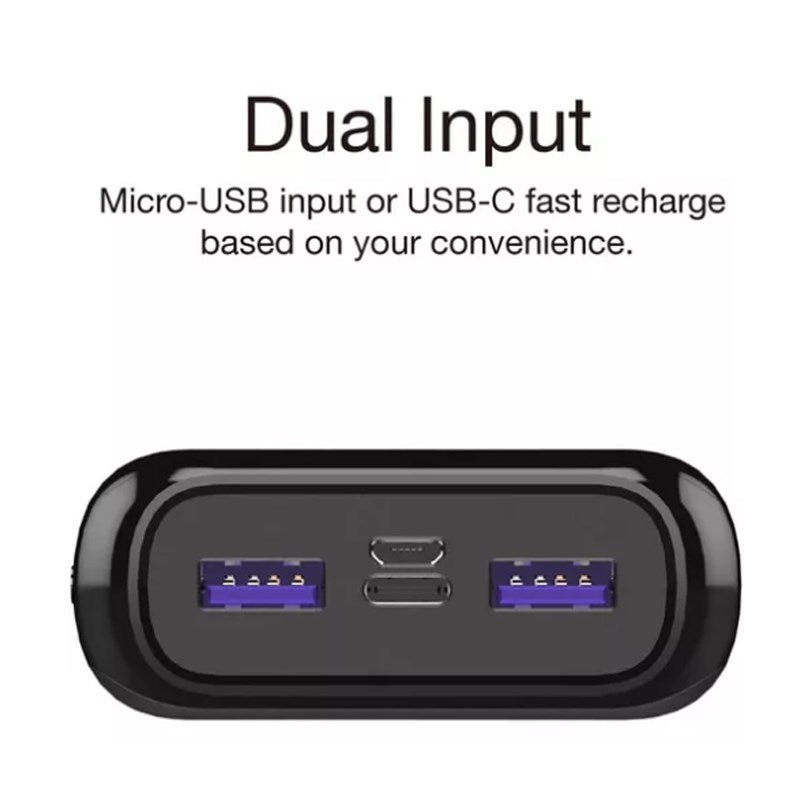 Energizer Ultimate 20000 mAh Power Bank, 22.5W, Triple Output, with Power Delivery USB-C Output and Fast Charge, Dual Input, LCD Indicator, Black