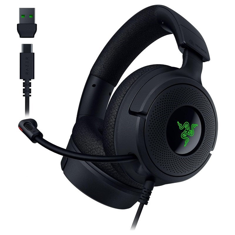 Razer Kraken V4 X Wired USB-C Gaming Headset for PC, PS5, Switch, Mobile - Black