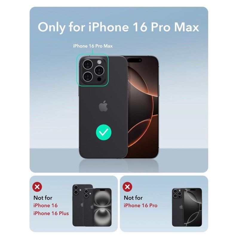 ESR iPhone 16 Pro Max Classic Hybrid with Stash Stand Case