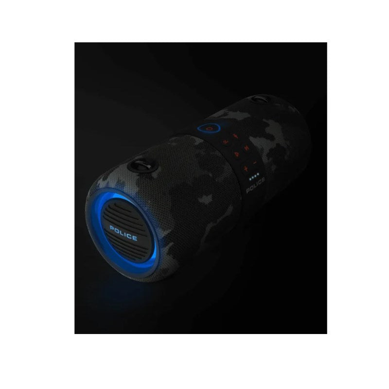 Police Boombox  Bluetooth  Speaker - Black