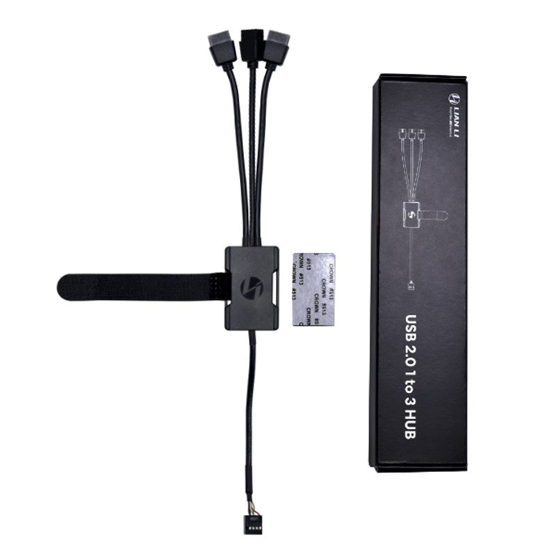 LIAN LI USB 2.0 Hub, 1 to 3 Hub, Supports UNI Fan Series Controller