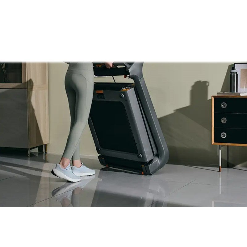 King Smith X218 Walking Pad Foldable Treadmill with Side Armrest, Max Speed 16km/h, 1.75 Brushless Motor - Black