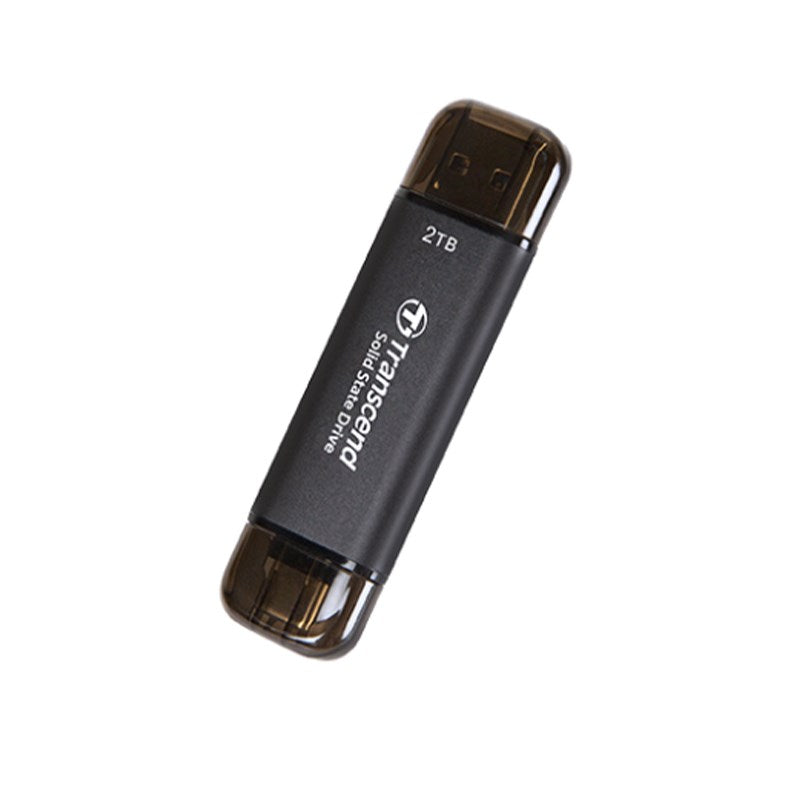 Transcend 2 TB ESD310 Smallest Portable SSD ,Type C - Black