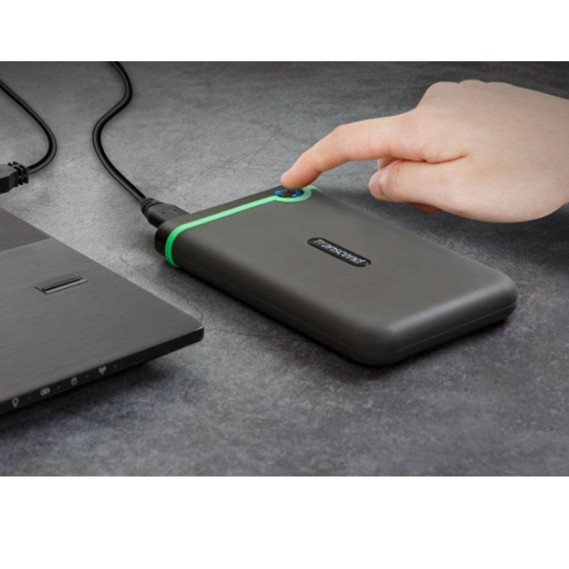Transcend 4 TB StoreJet 25M3S, Supreme Shock-Resistant - Portable HDD - Iron Grey