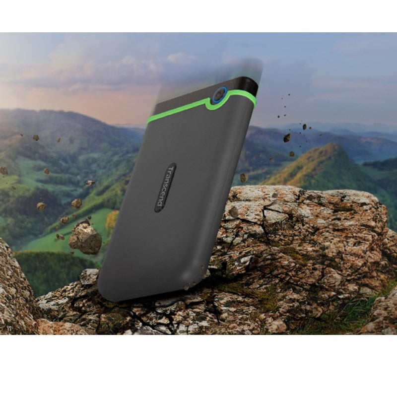 Transcend 4 TB StoreJet 25M3S, Supreme Shock-Resistant - Portable HDD - Iron Grey