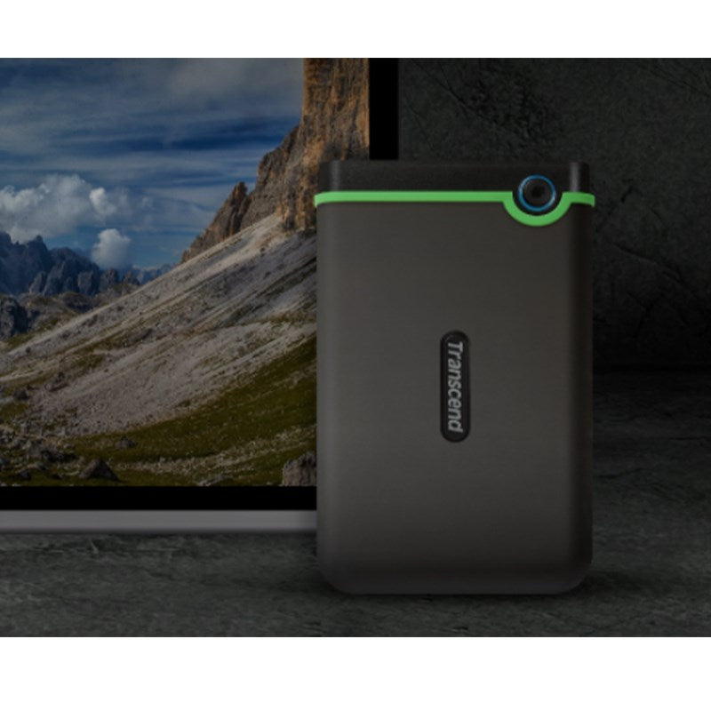 Transcend 4 TB StoreJet 25M3S, Supreme Shock-Resistant - Portable HDD - Iron Grey
