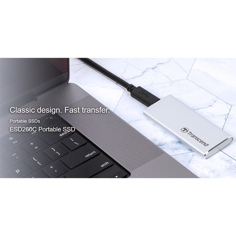 Transcend 500 GB ESD260C,Type-C port- Portable SSD