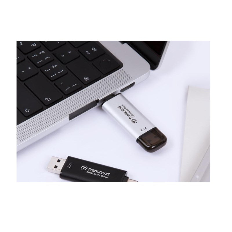 Transcend 1 TB ESD310 Smallest Portable SSD ,Type C - Silver