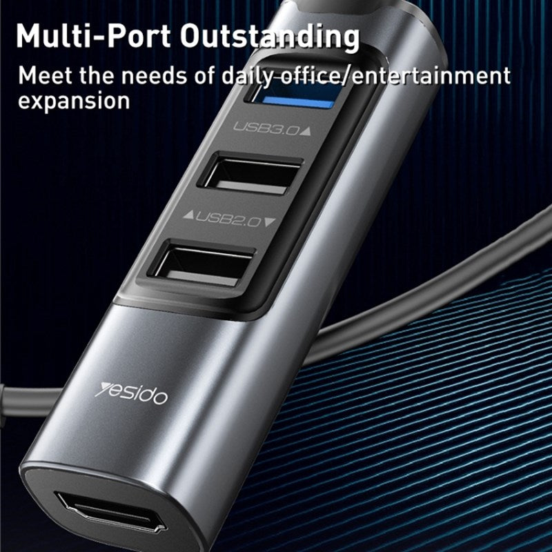 Yesido HB22 HDMI Multifunctinal Hub, 100W PD Charging