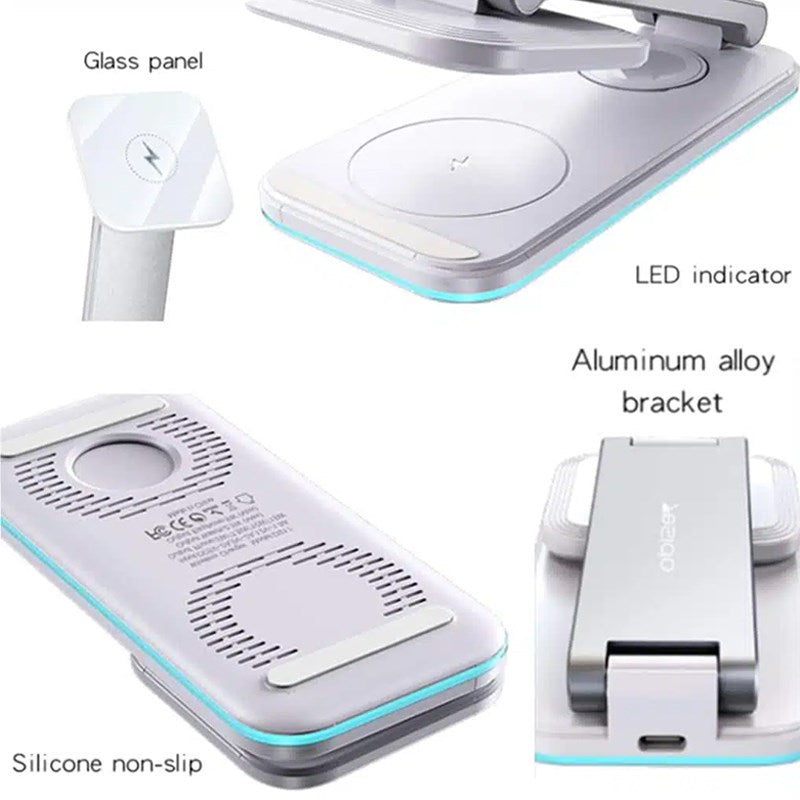 Yesido DS17, 3 in 1 Foldable Wireless Charger