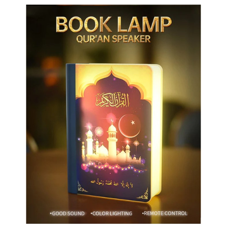 Equantu Rechargeable Book Lamp Quran Speaker with Application
