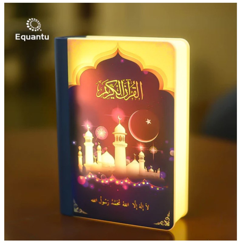 Equantu Rechargeable Book Lamp Quran Speaker with Application