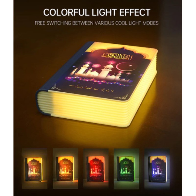 Equantu Rechargeable Book Lamp Quran Speaker with Application