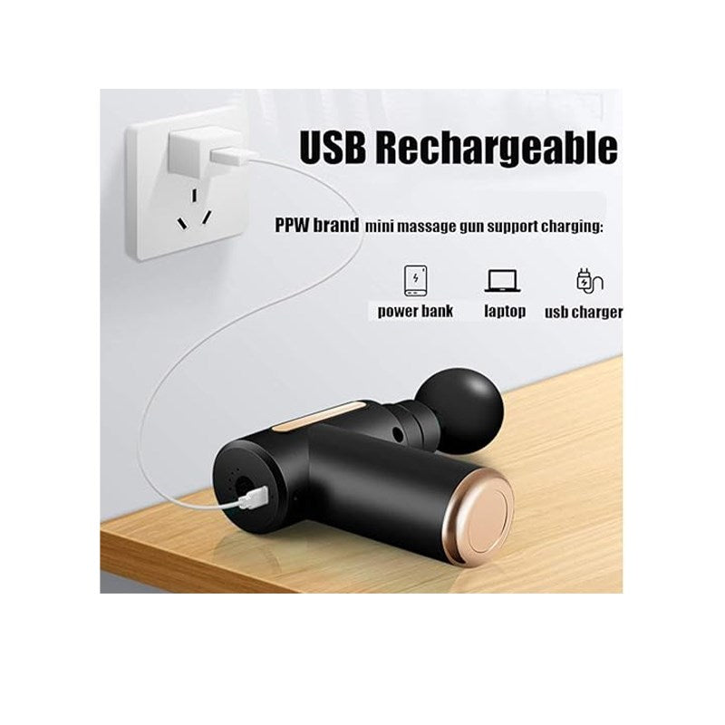 Legiral Mini Rechargeable Massage Gun - Black
