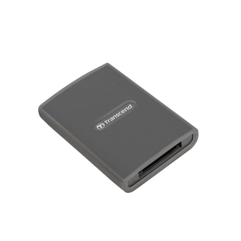 Transcend CFexpress Card Reader, Type B, USB 3.2 Gen 2x2, 20 Gbps, for Photography and Cinematic Experts, Provide Type A and Type C Cables - Space Grey