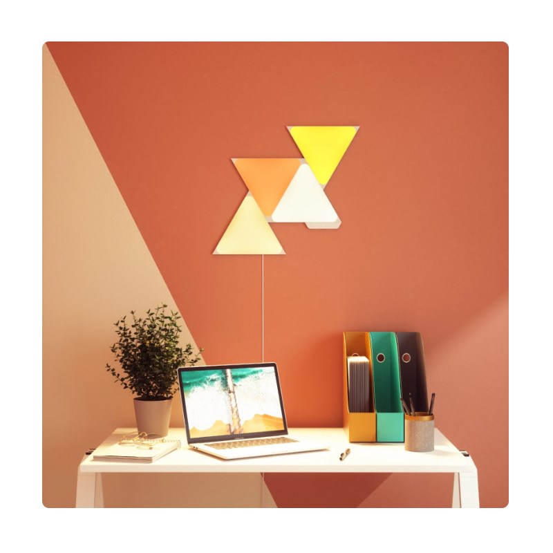 Nanoleaf Shapes Triangles Starter Kit 4 Light Panels - White