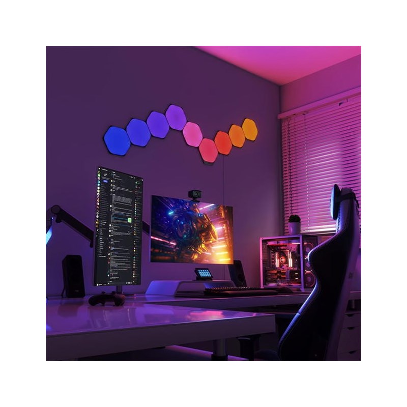 Nanoleaf Shapes Hexagon Limited Edition Expansion Pack 3 Light Panels (Panels Only) - Ultra Black