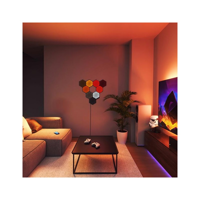 Nanoleaf Shapes Hexagon Limited Edition Expansion Pack 3 Light Panels (Panels Only) - Ultra Black