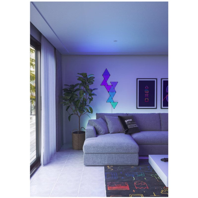 Nanoleaf Shapes Triangles Limited Edition Starter Kit 9 Light Panels - Ultra Black