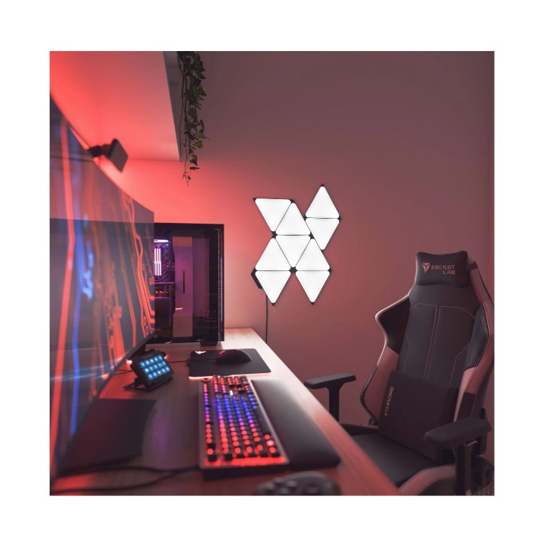 Nanoleaf Shapes Triangles Limited Edition Starter Kit 9 Light Panels - Ultra Black