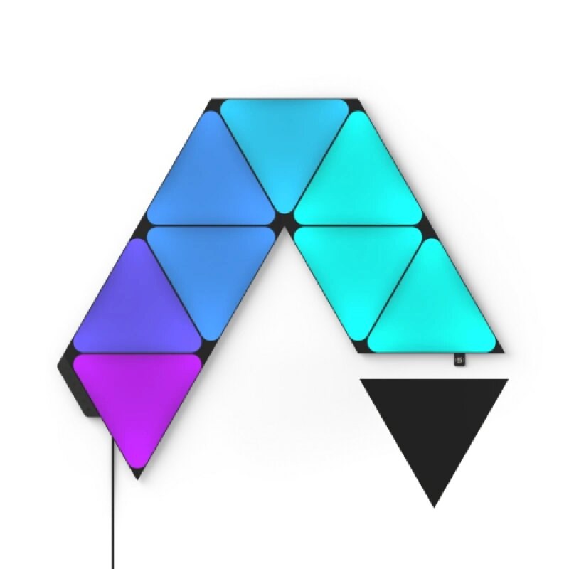 Nanoleaf Shapes Triangles Limited Edition Starter Kit 9 Light Panels - Ultra Black