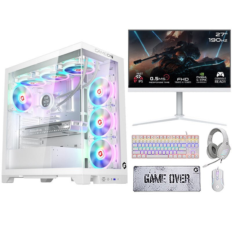 i5 GAMING, PC i5-14600K, RTX 4060 8GB, Windows 11 Pro with GAMEON Gaming Monitor and 4in1 Gaming Kit