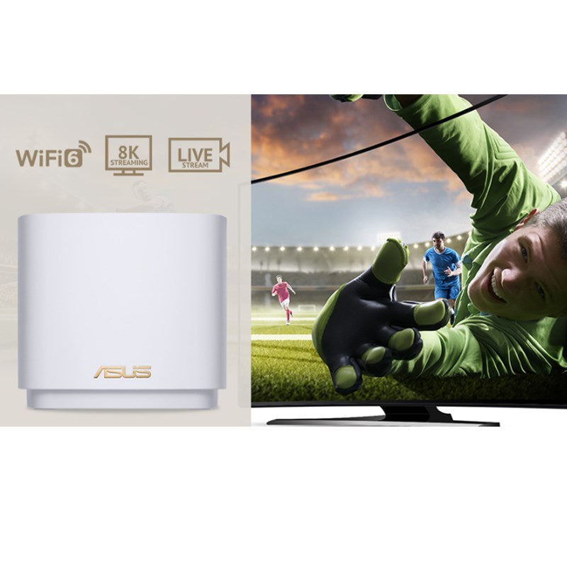 ASUS ZenWiFi AX Mini XD4 - AX1800 Wireless Whole-Home Mesh Wi-Fi 6 System 2 Pack - White