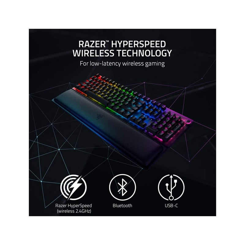 Razer BlackWidow V3 Pro Wireless Mechanical Gaming Keyboard Chroma RGB Lighting (Green Switch) - Open Box