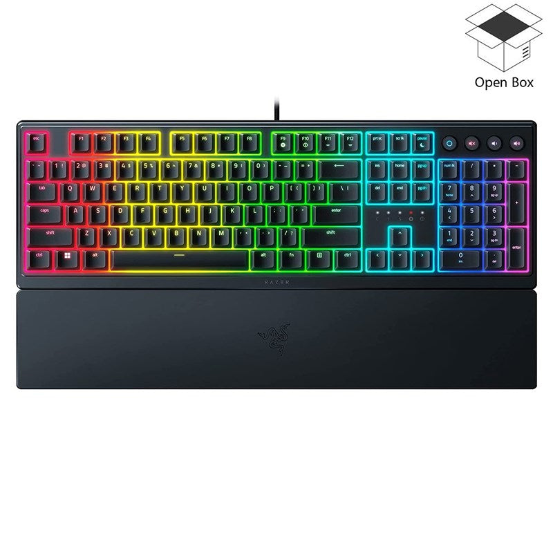 Razer Ornata V3 Wired RGB Membrane Gaming Keyboard - Black - Open Box