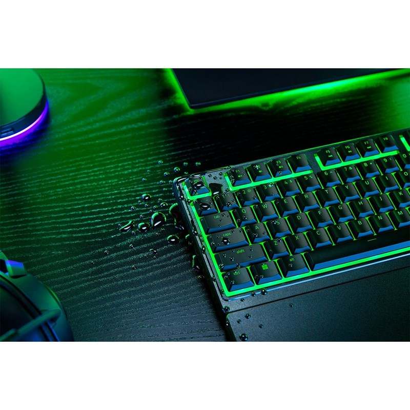 Razer Ornata V3 X Wired RGB Membrane Gaming Keyboard, Silent Membrane Switches (US Layout) - Black - Open Box