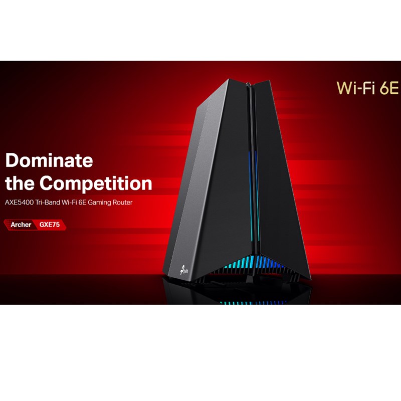 TP-Link Archer GXE75 AXE5400 Tri-Band Wi-Fi 6E Gaming Router