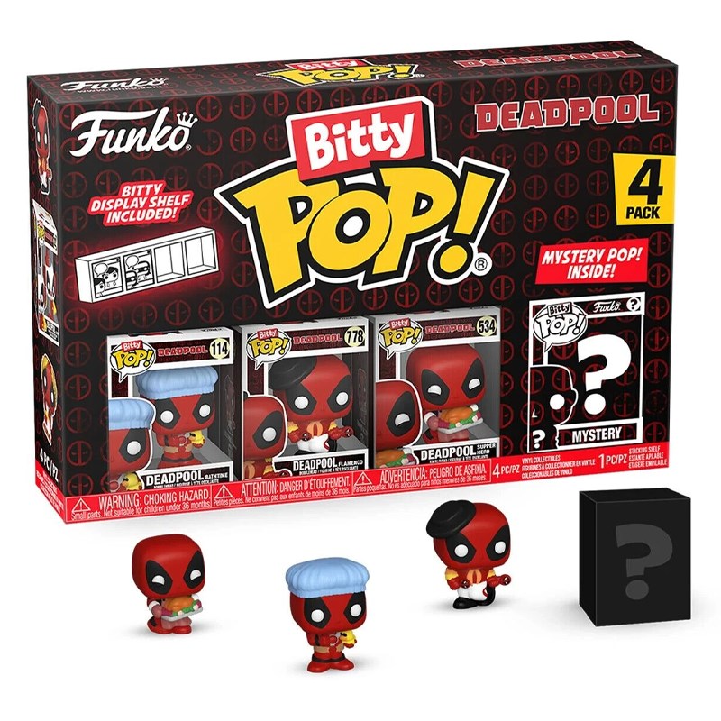 Funko Bitty Pop! Marvel: Deadpool - Bathtime 4PK