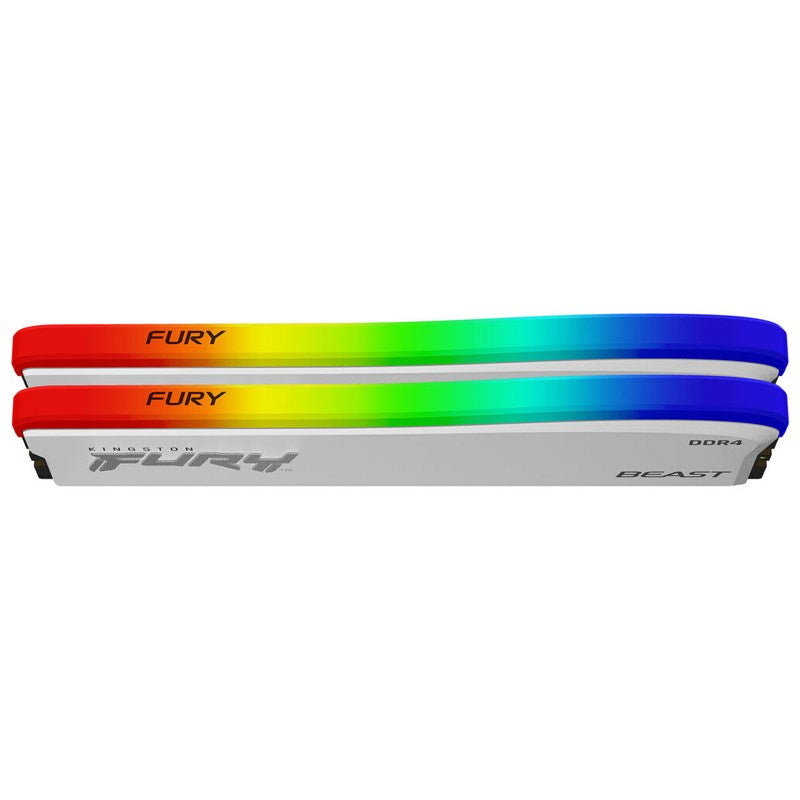 Kingston FURY Beast RGB Special Edition 16GB (8GB x2) DDR4 3200MHz RAM Memory Kit - White