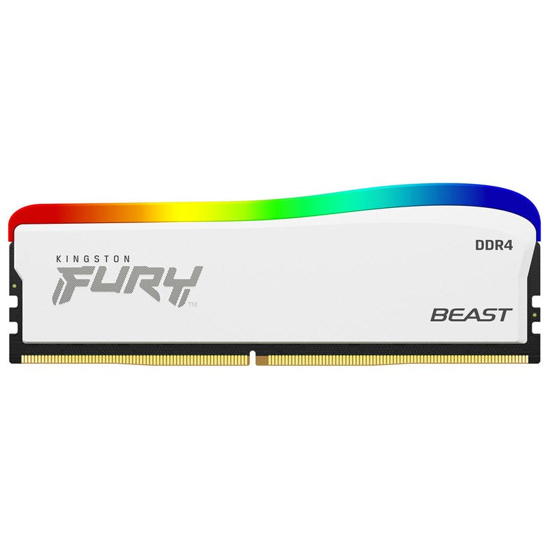 Kingston FURY Beast RGB Special Edition 16GB (8GB x2) DDR4 3200MHz RAM Memory Kit - White