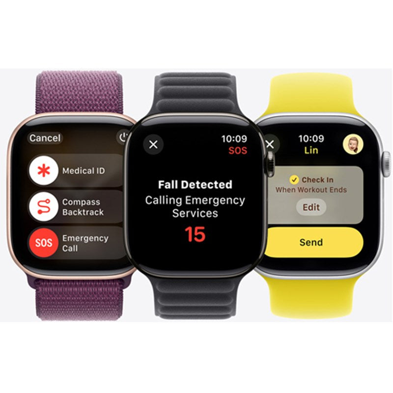 Apple Watch Series 10 46mm Titanium Natural with Black/Blue Nike Sport Loop (GPS + Cellular)