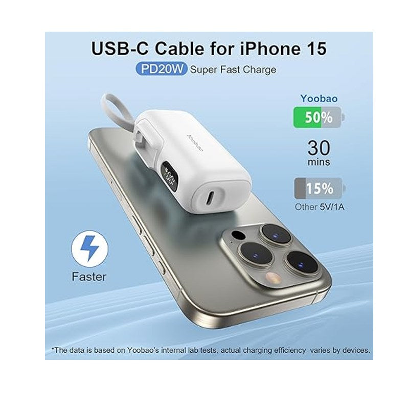 Yoobao 5 x 5000 mAh Power Bank Station, Type-C